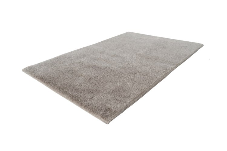 Kurzflor Teppich Enchantia Hellgrau 22 mm Uni 40 x 60 cm