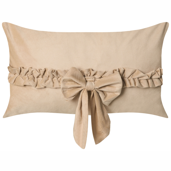 Dekokissen mit Schleife