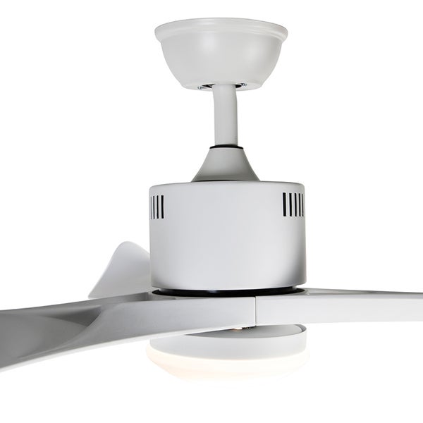 Deckenventilator weiß inkl. LED und Fernbedienung - Kolm