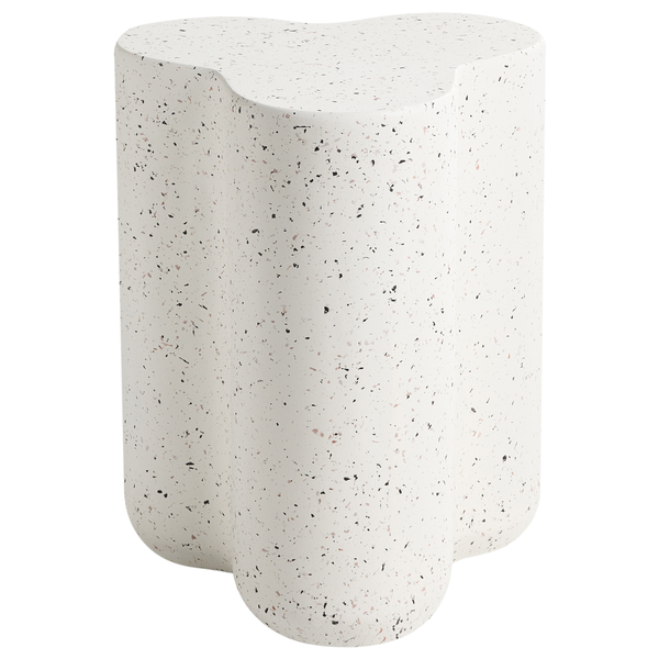 Dekorativer Beistelltisch in Terrazzooptik