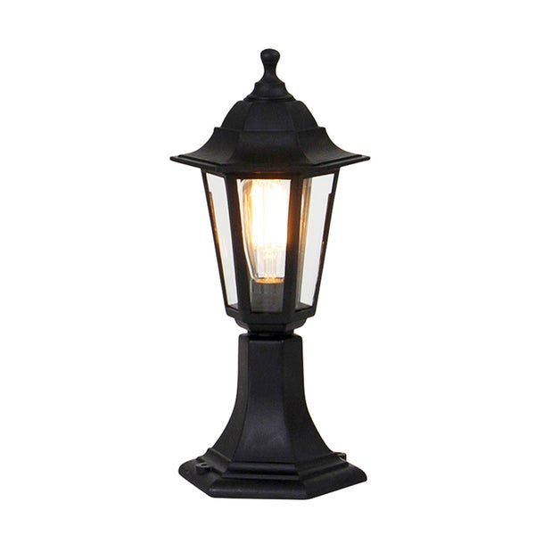 Klassische Stehleuchte für den Außenbereich schwarz 42,2 cm IP44 - New Haven