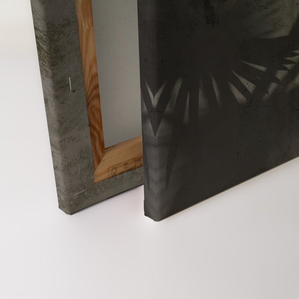 Wandbild auf Leinwand mit Keilrahmen aus Holz, detaillierte Ansicht der Rückseite
