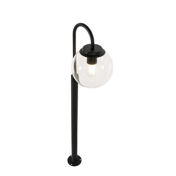 Moderne Laterne schwarz mit Klarglas 100 cm IP44 - Sfera