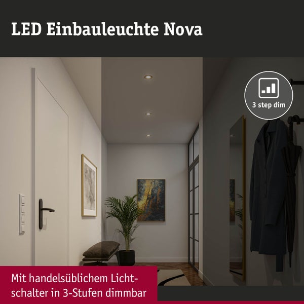 LED Außenwandleuchte mit 690 Lumen und Schutzart IP44 fuer den Aussenbereich inklusive Massangaben und Produktdetails.