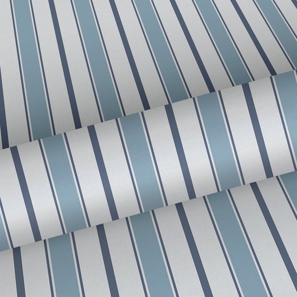 Sanders und Sanders Tapete Streifen Blau und Grau - 53 cm x 10.05 m - 640699