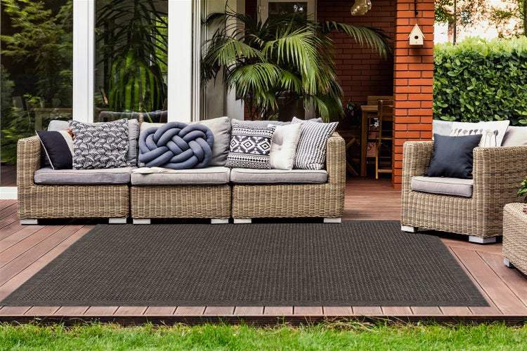 Flachflor Teppich Asuka Taupe Modern 80 x 150 cm