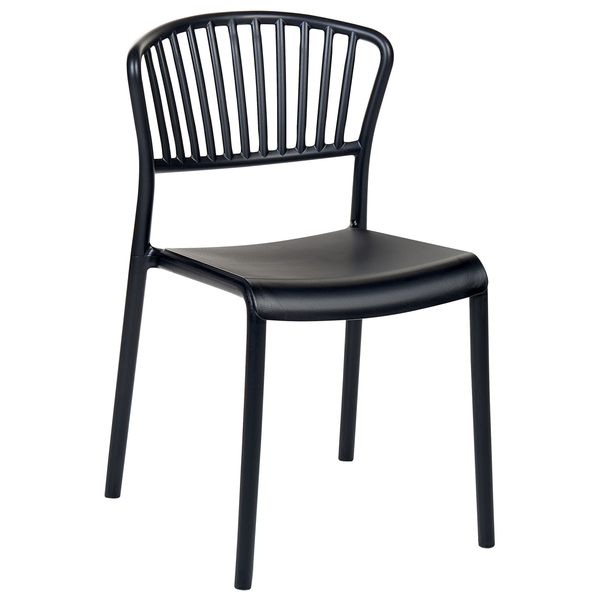 Gartenstuhl 4er Set GELA Schwarz