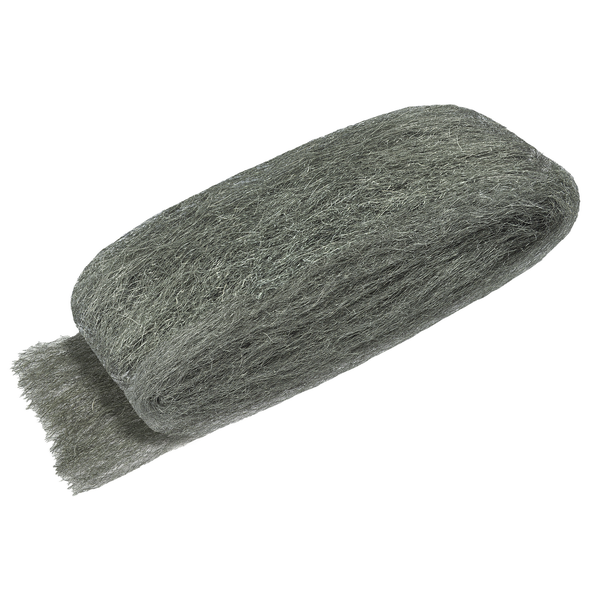 Stahlwolle in Rollenform zum Reinigen, Polieren und Schleifen von Oberflächen.