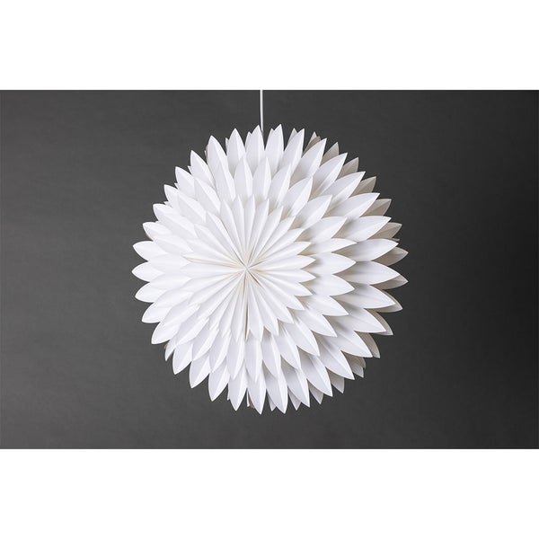Storlien Weihnachtsstern mit Licht Papier Ø60 cm Pendelleuchte weiß. 60 X 21 X 60 cm