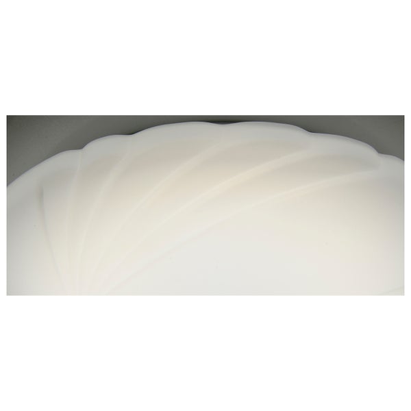 Weiße Deckenleuchte mit wellenförmigem Design