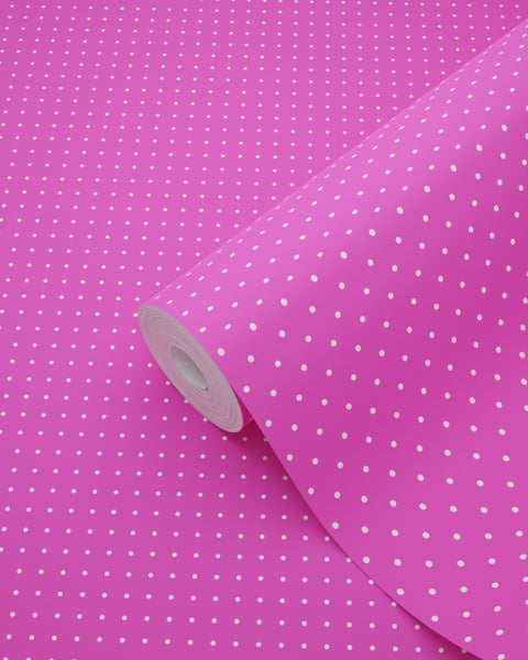 ESTAhome Tapete feine Punkte Rosa - 53 cm x 10.05 m - 137311