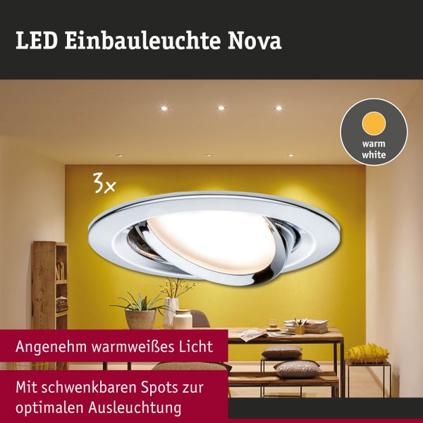 Deckeneinbaustrahler mit schwenkbarem LED-Modul