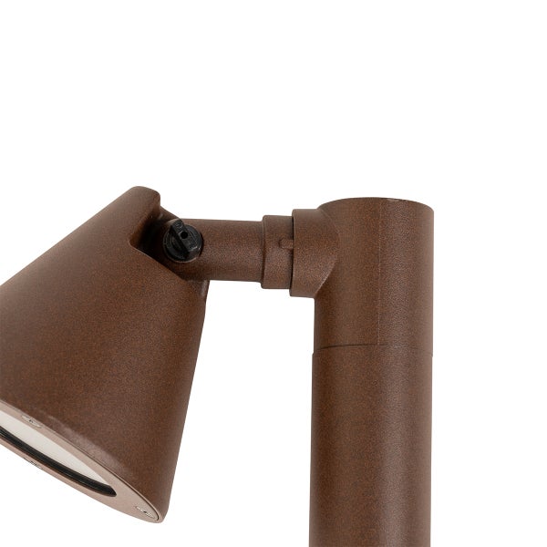 Moderner Außenpfosten rostbraun 30 cm IP44 verstellbar - Ciara