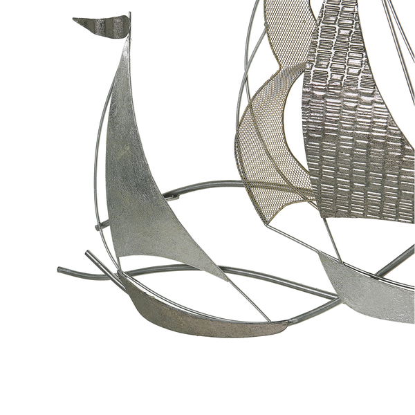 Dekorative Metallskulptur eines Segelschiffs