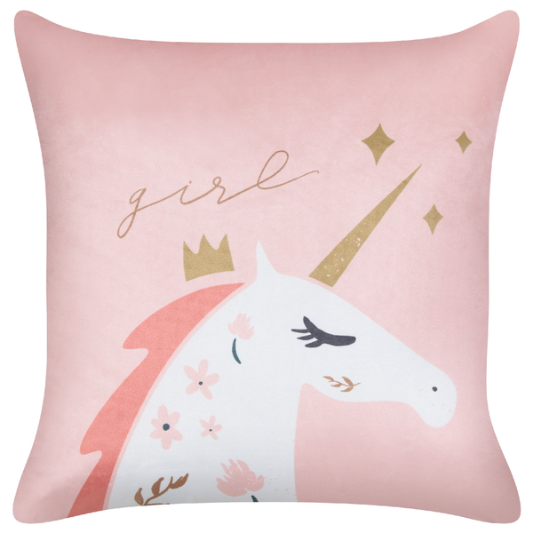 Dekokissen 2er Set UNIOLA Samtstoff 45 x 45 cm Rosa