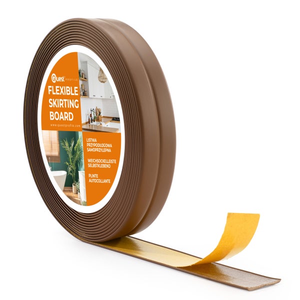 Rolle selbstklebende, flexible Weichsockelleiste aus Kunststoff für Bodenbeläge