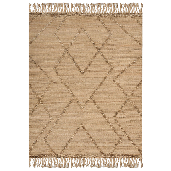 Teppich HANDERE 160 x 230 cm Jute Beige