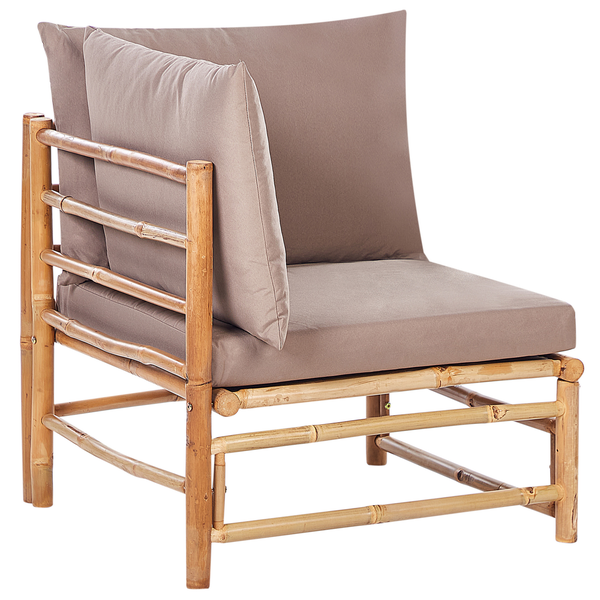 Garten Sessel aus Bambus mit Auflage