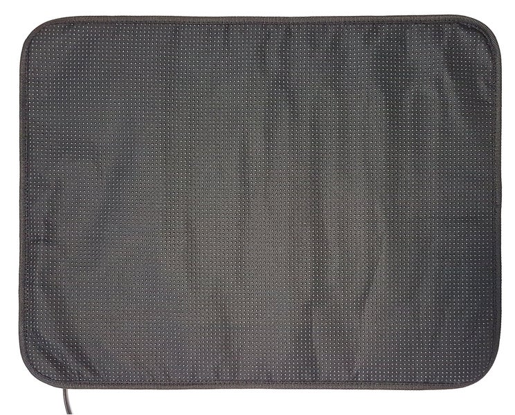 Graue Wickelauflage mit Punktmuster