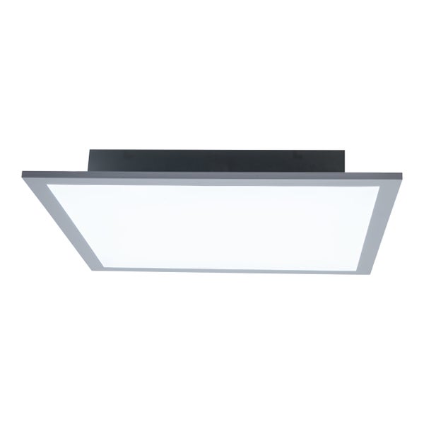 LED Aufbaupanel NICOLA, Aufbauleuchte aus Metall und Kunststoff mit fest verbauten LEDs in neutralweiß, Panel für Innenräume 45 x 45 cm