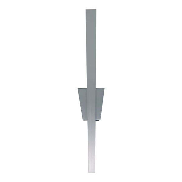 LED Wandleuchte TREVOR nickel matt,  Wandlampe aus Metall und Kunststoff in Nickel matt, mit fest verbauten LEDs, Wandbeleuchtung innen 62 x 10 x 4,5 cm