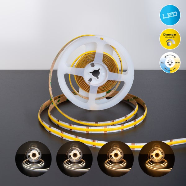 LED-Streifen auf Rolle, dimmbar
