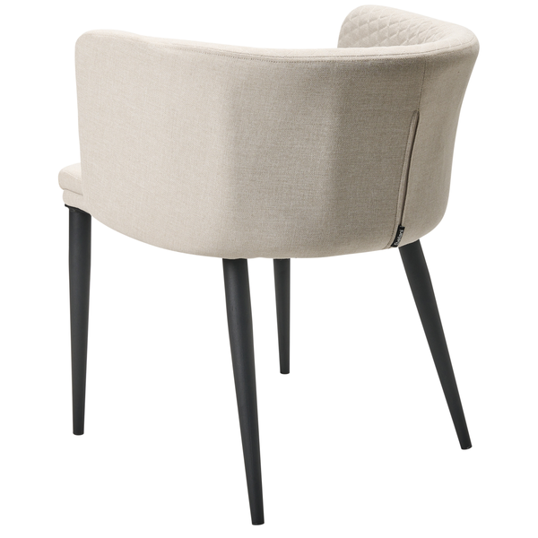 Gartenstuhl 2er Set LIMASSON Stoff Beige