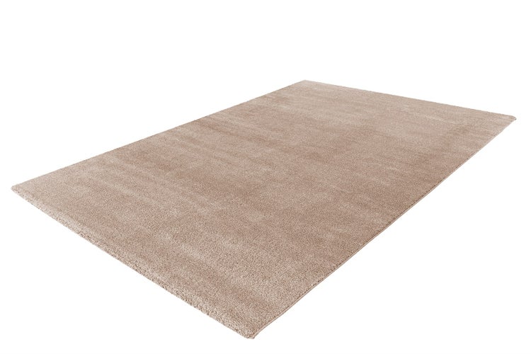 Kurzflor Teppich Heavenia Taupe 18 mm Uni, Klassisch 160 x 230 cm