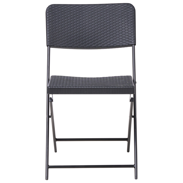 Klappstuhl aus Kunststoffgeflecht