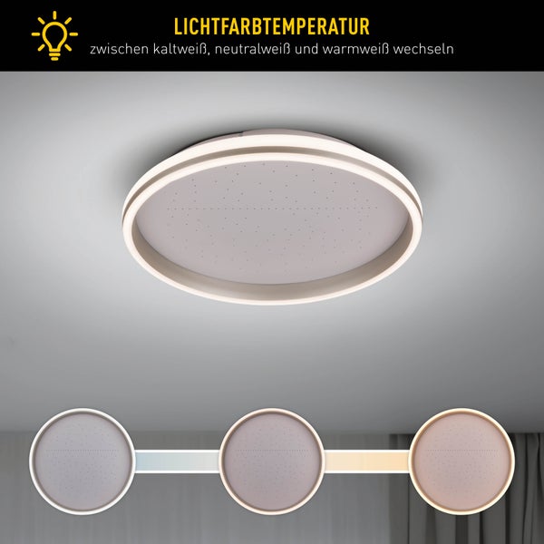 Runde LED Deckenleuchte mit veränderbarer Lichtfarbtemperatur