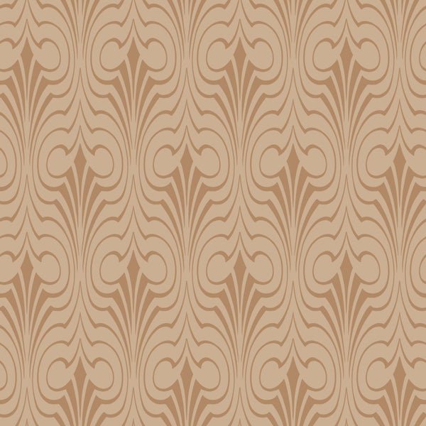 ESTAhome Tapete grafische Form Terrakottarosa - 50 x 900 cm - 139635