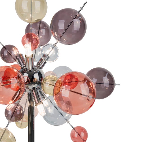 Moderne Lampe mit kugelförmigen Glaslampenschirmen