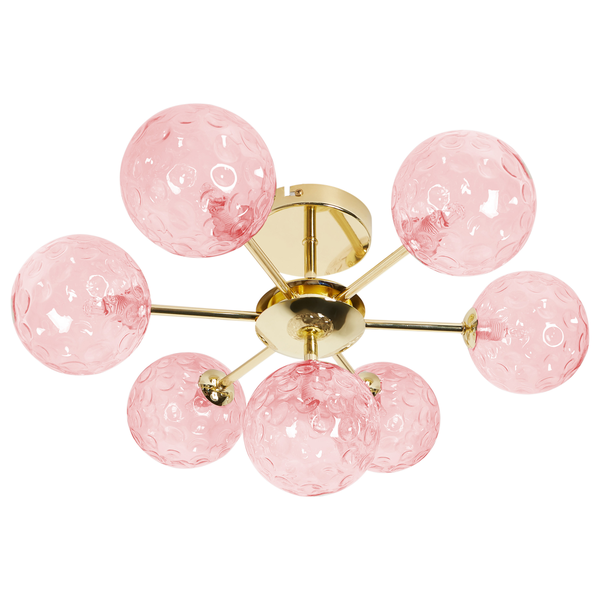 Deckenlampe ANADYR Glas Rosa
