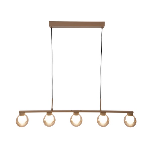 Pendelleuchte mit fünf Leuchten