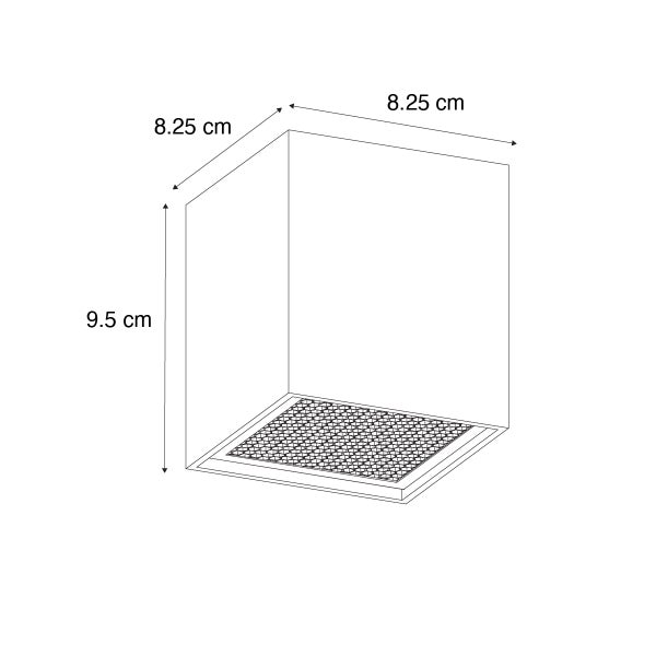 Design-Aufbaustrahler Gold GU10 50mm - Qubo Honey