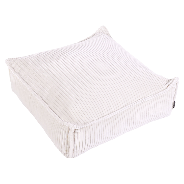 Pouf ALLOZAI Samtstoff Hellbeige