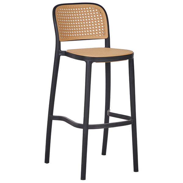Set mit 4 Barstühlen PLOSE Kunststoff Beige