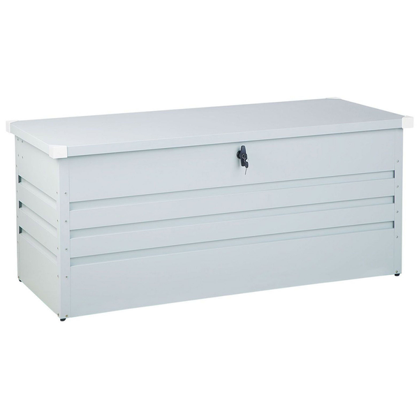Aufbewahrungsbox CEBROSA Metall 132 cm 62 cm Hellgrau