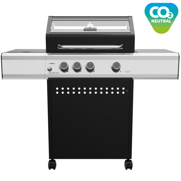 Grillfürst S330G 3-Brenner Gasgrill mit Seitenkocher und Gusseisen Rost
