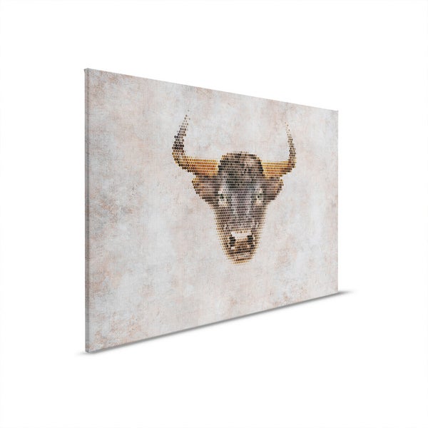Leinwandbild mit Bullenmotiv