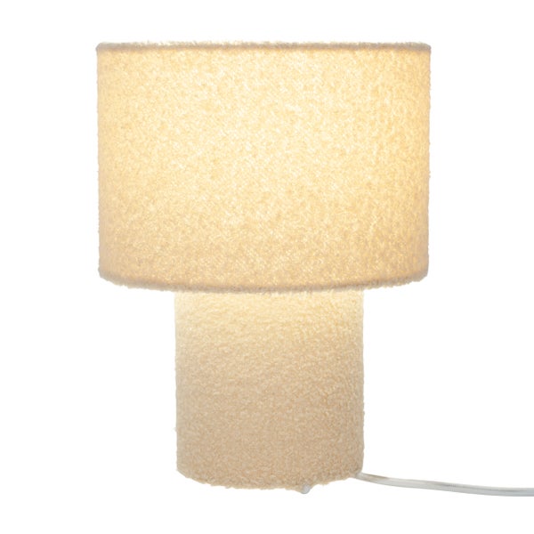 Tischleuchte mit Stoffbezug