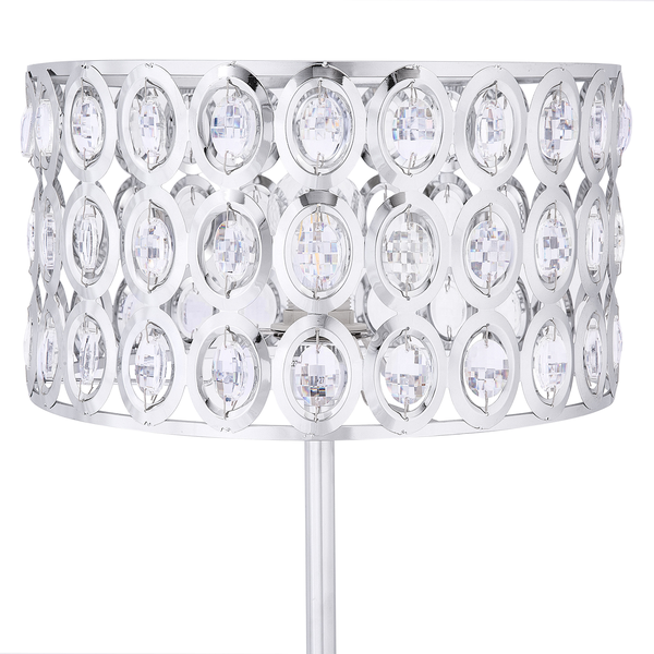 Stehlampe TENNA Kristall Silber