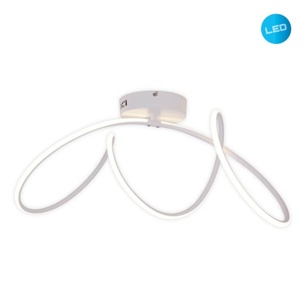LED Deckenleuchte mit geschwungenem Design