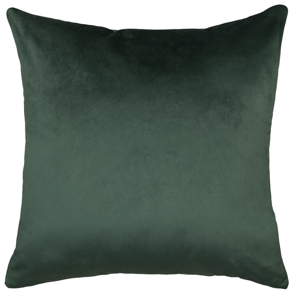 Dekokissen 2er Set BLITZEN Samtstoff 45 x 45 cm Dunkelgrün Weihnachtsmotiv