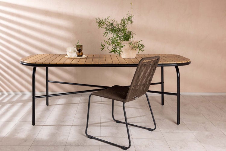 Holmbeck Gartentisch 90x200cm natur. 90 X 200 X 75 cm