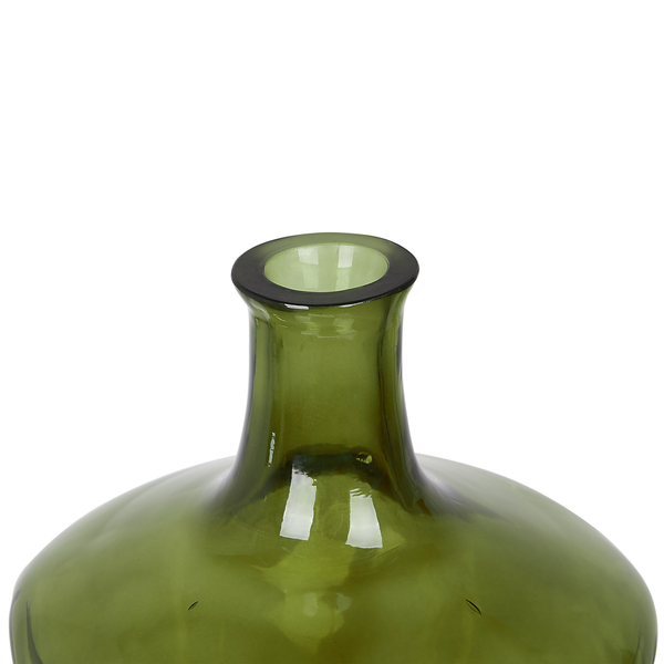 Blumenvase KERALA Glas 35 cm Olivgrün