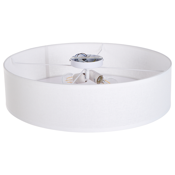 Deckenleuchte mit Lampenschirm aus Stoff