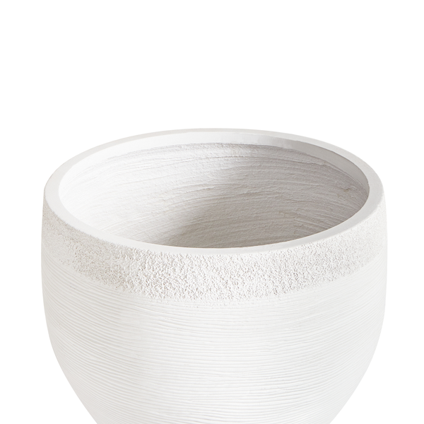 Blumenkübel ZAKROS 38 cm Weiß