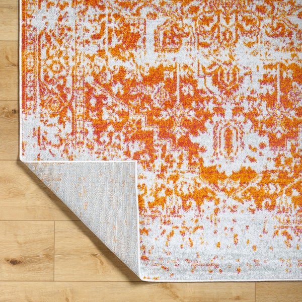 Vintage Orientalischer Teppich Orange/Weiß 200x275 cm JULIETTE
