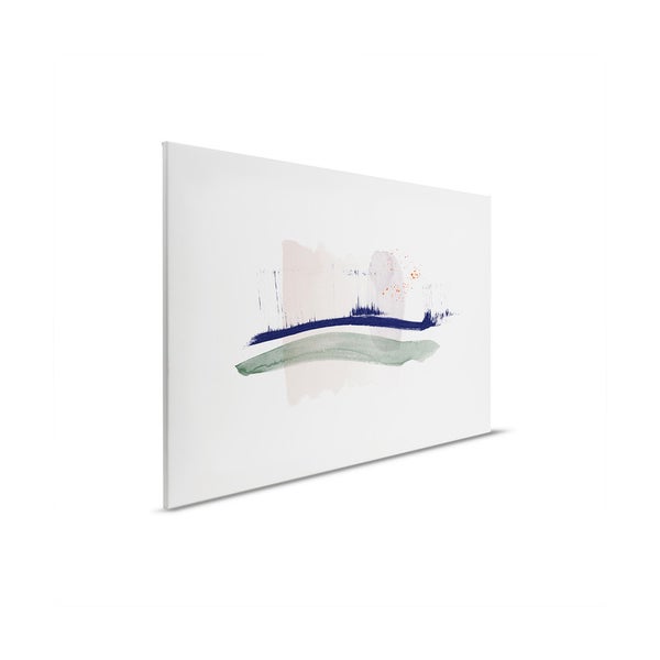 Gemälde mit abstrakten Pinselstrichen auf Leinwand